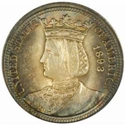 1893 Isabella Quarter MS-63 (PCGS) OGH
