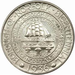 1936 Norfolk Bicentennial MS-67 (PCGS) OGH