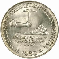 1936 Wisconsin MS-66 (PCGS) OGH