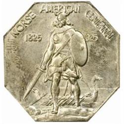 1925 Norse Amer. Medal.Silver Thick Planchet MS64