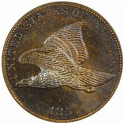 1857 Flying Eagle Cent Snow-PR2 PR65 (NGC)