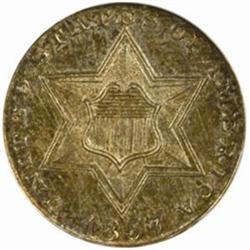 1857 Silver Three-Cent Piece PR65 (NGC)
