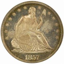 1857 Seated Liberty 50C. PR66 (NGC)