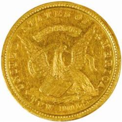 1852 US Assay Office of Gold $10.AU55 Details