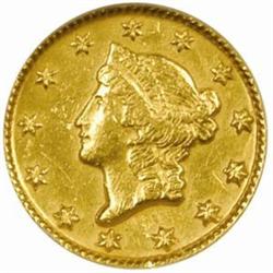 1849-D G$1. Winter 1-A AU Details- (NCS)