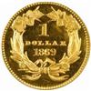 Image 2 : 1869 G$1 PR64 Cameo (PCGS)