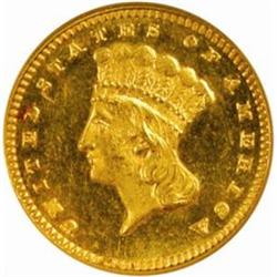 1876 G$1 MS-62 (NGC) OH