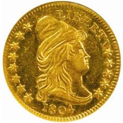 1804 Cap Bust Right $2.5. Stars Reverse AU58 NGC