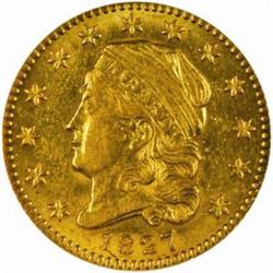 1827 Cap Head Left $2.5.The only known dies.AU58