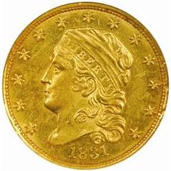 1831 Cap Head Left $2.5.The only known die.MS62