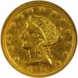 1842-C Lib. $2.5.The only known dies. EF40 NGC OH