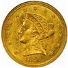 Image 1 : 1852-C Liberty $2.5.The only known dies MS60 NGC