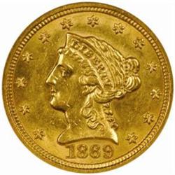 1869-S Liberty $2.5 MS-61 (NGC)