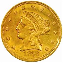 1876-S Liberty $2.5 MS-62 (PCGS)