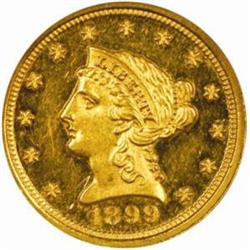 1899 Liberty $2.5. PR-Reverse Scratched (NCS)