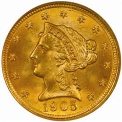 1905 Liberty $2.5 MS-65 (NGC)