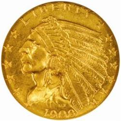 1908 Indian $2.5 MS-63 (NGC) CAC