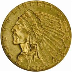 1910 Indian $2.5 MS-62 (NGC)