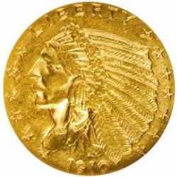 1910 Indian $2.5 MS-61 (NGC)