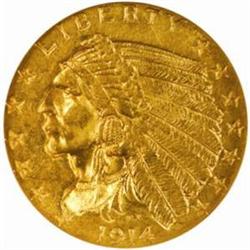 1914 Indian $2.5 MS-61 (NGC)