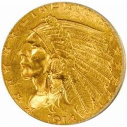 1914-D Indian $2.5 MS-63 (PCGS)