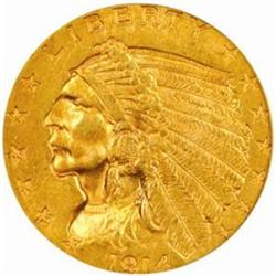 1914-D Indian $2.5 MS-63 (PCGS)