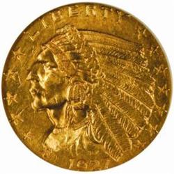 1927 Indian $2.5 MS-62 (NGC)