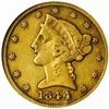 Image 1 : 1844-C Liberty $5. The only known dies. EF40 NGC