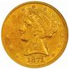 1871-CC Liberty $5 Winter 1-A AU-58 (NGC)