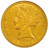 1874-CC Liberty $5 Winter 1-B AU-58 (NGC)