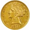 1878-CC Liberty $5. The only known dies AU55 (NGC