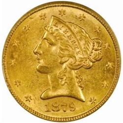 1879-S Liberty $5 MS-62 (PCGS) CAC