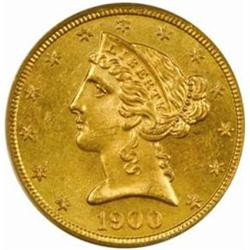 1900-S Liberty $5 MS-63 (PCGS) OGH