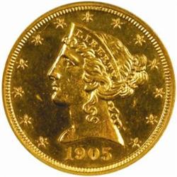 1905 Liberty $5 PR-Altered Surfaces (NCS)
