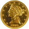 Image 1 : 1905 Liberty $5 PR-Altered Surfaces (NCS)