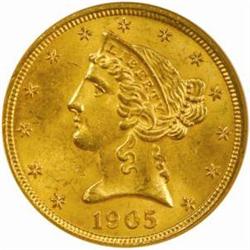 1905 Liberty $5 MS-64 (NGC)
