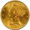 Image 1 : 1905-S Liberty $5 MS-64 (PCGS)