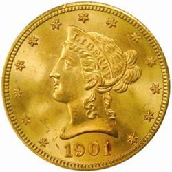 1901-S Liberty Eagle MS-65 (PCGS) OGH