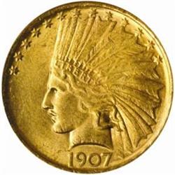1907 Indian Eagle No Periods MS-62 (NGC)