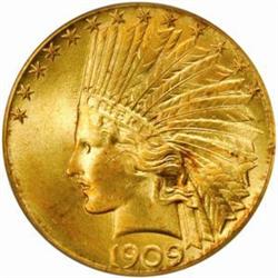 1909-S Indian Eagle MS-65 (PCGS) CAC