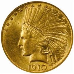 1910 Indian Eagle MS-62 (NGC)