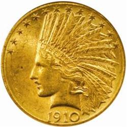 1910-D Indian Eagle MS-62 (NGC)