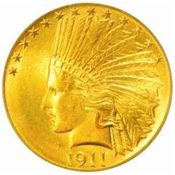1911 Indian Eagle MS-64 (PCGS) OGH