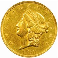 1850 Liberty Double Eagle EF-45 (PCGS)