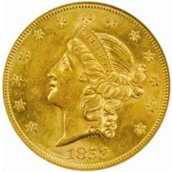 1853 Liberty Double Eagle AU-58 (NGC)