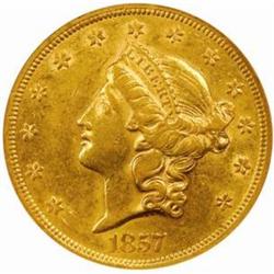1857 Liberty Double Eagle AU-55 (NGC)