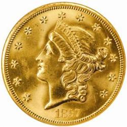 1857-S Liberty Double Eagle MS-65 (NGC)