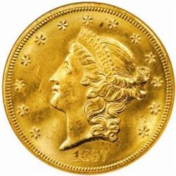 1857-S Liberty Double Eagle MS-65 (NGC)