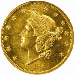 1863 Liberty Double Eagle MS-61 (NGC)