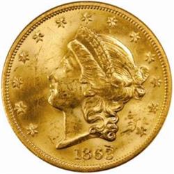 1863-S Liberty Double Eagle Small S MS-63 (NGC)